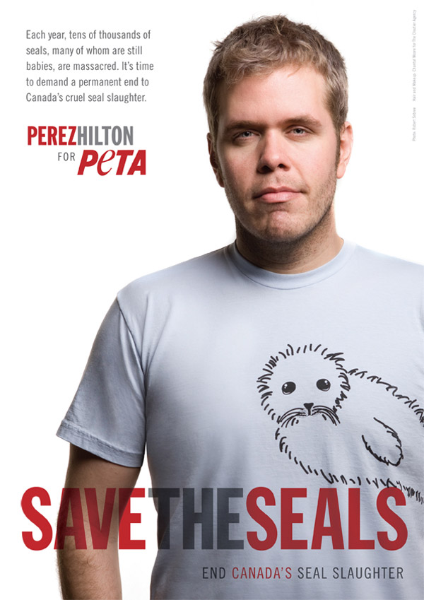 Perez Hilton "Save The Seals"