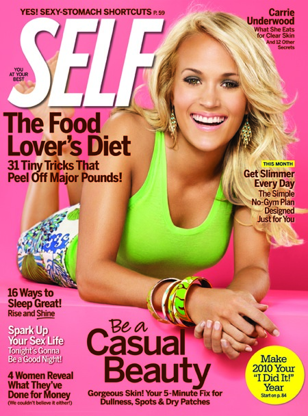 Carrie Underwood Self Magazine January 2010