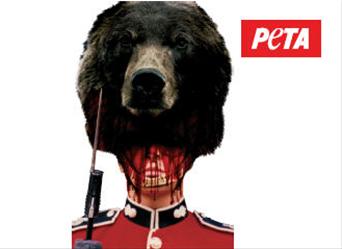 PETA Bear Cap Ad "MoD: Go Fur Free"