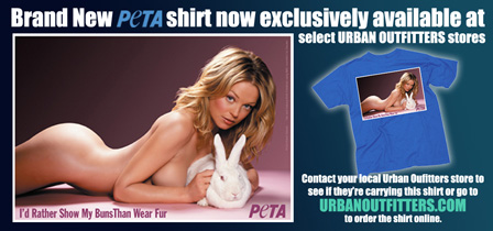 Charlotte Ross PETA Urban Outfitters Shirt
