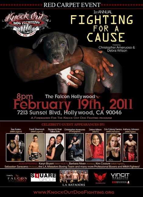 Fighting For A Cause "Knock Out Dog Fighting"