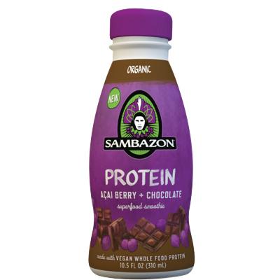 Sambazon Organic Protein Açai Berry + Chocolate Smoothie