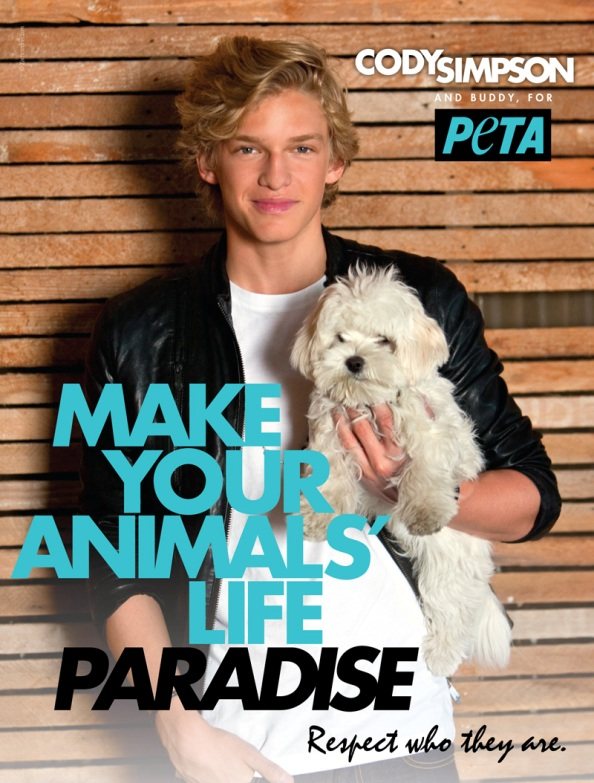 Cody Simpson PETA