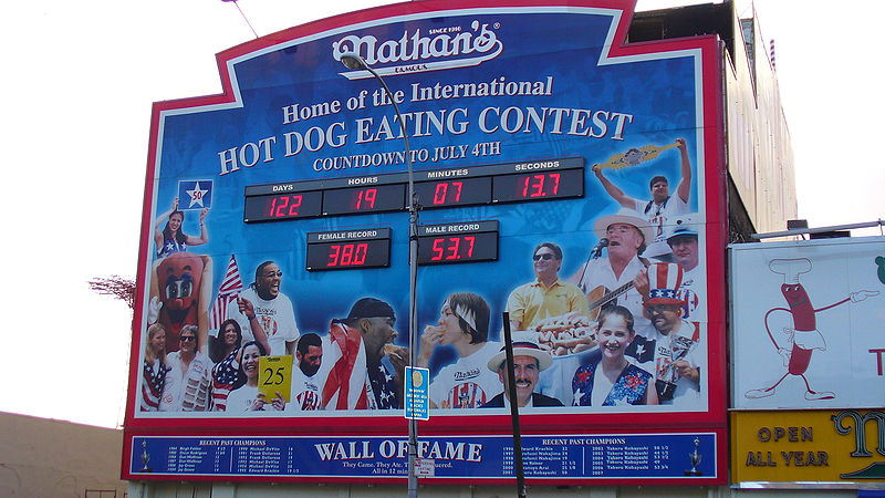 Nathan's Hot Dog Eating Contest Coney Island
