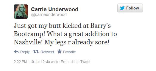 Carrie Underwood Twitter