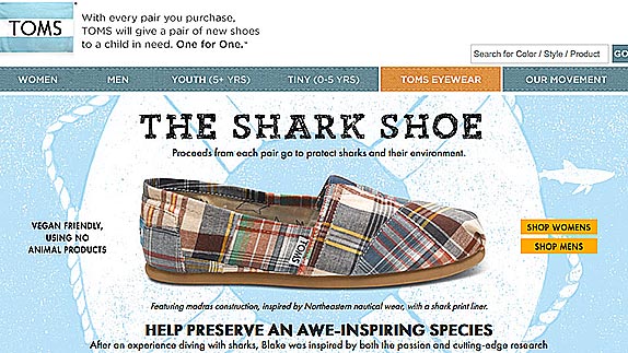 TOMS The Shark Shoe